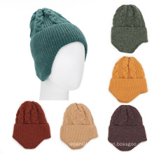 Winter Collection Beanie Hat Winter Ear Warm Knitted Hat, Twist Winter Hats